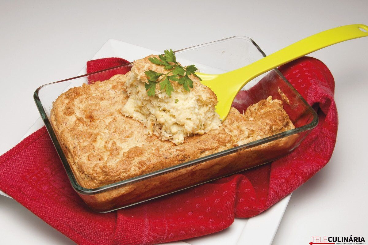 Receita de soufflé de bacalhau