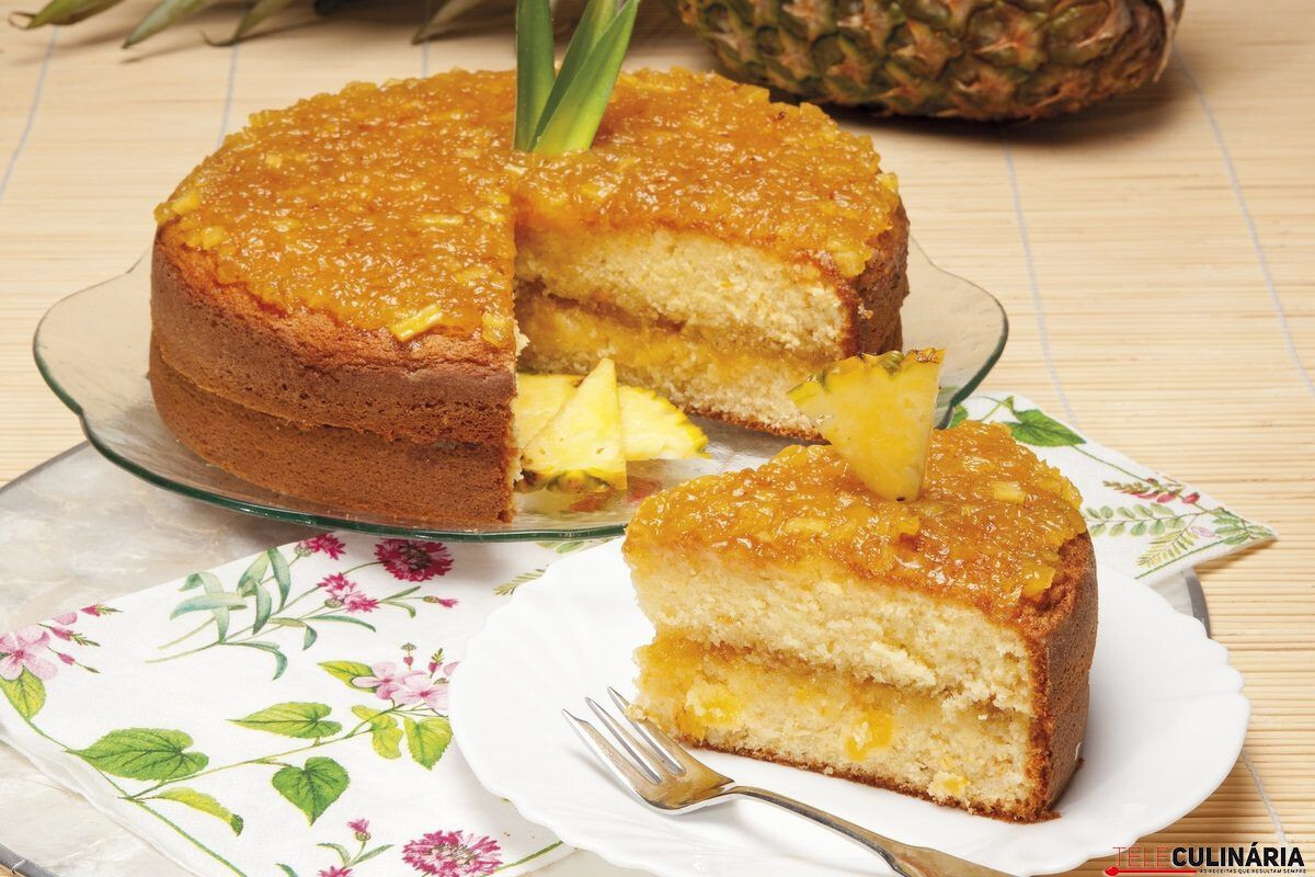 Bolo de ananás fácil