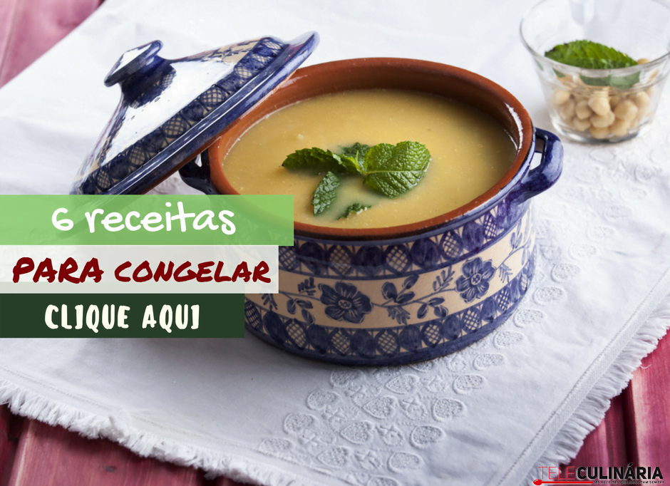 6 receitas para congelar