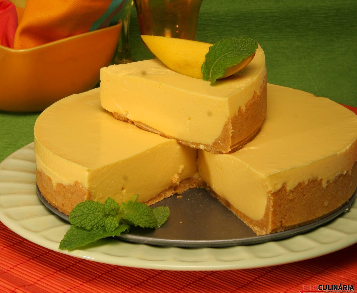 Receita de cheesecake de manga