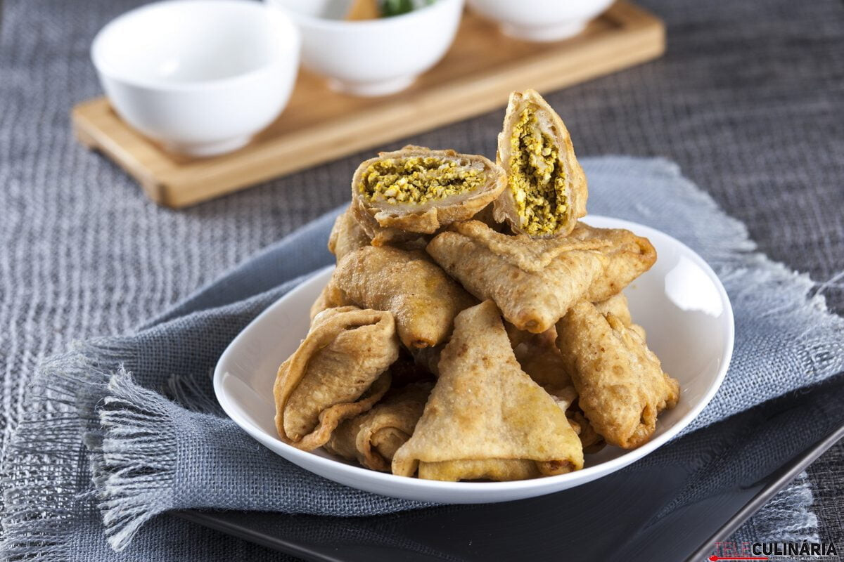 Receita de chamuças de frango