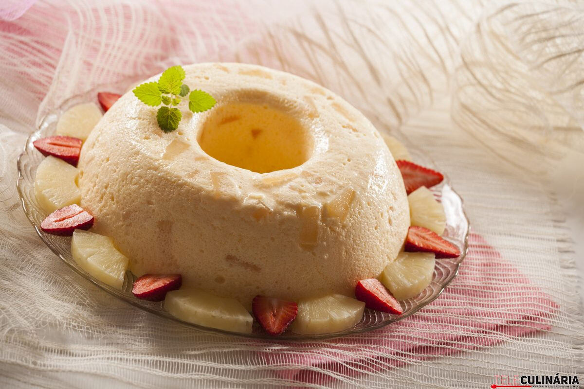 Sobremesa fresca de ananás