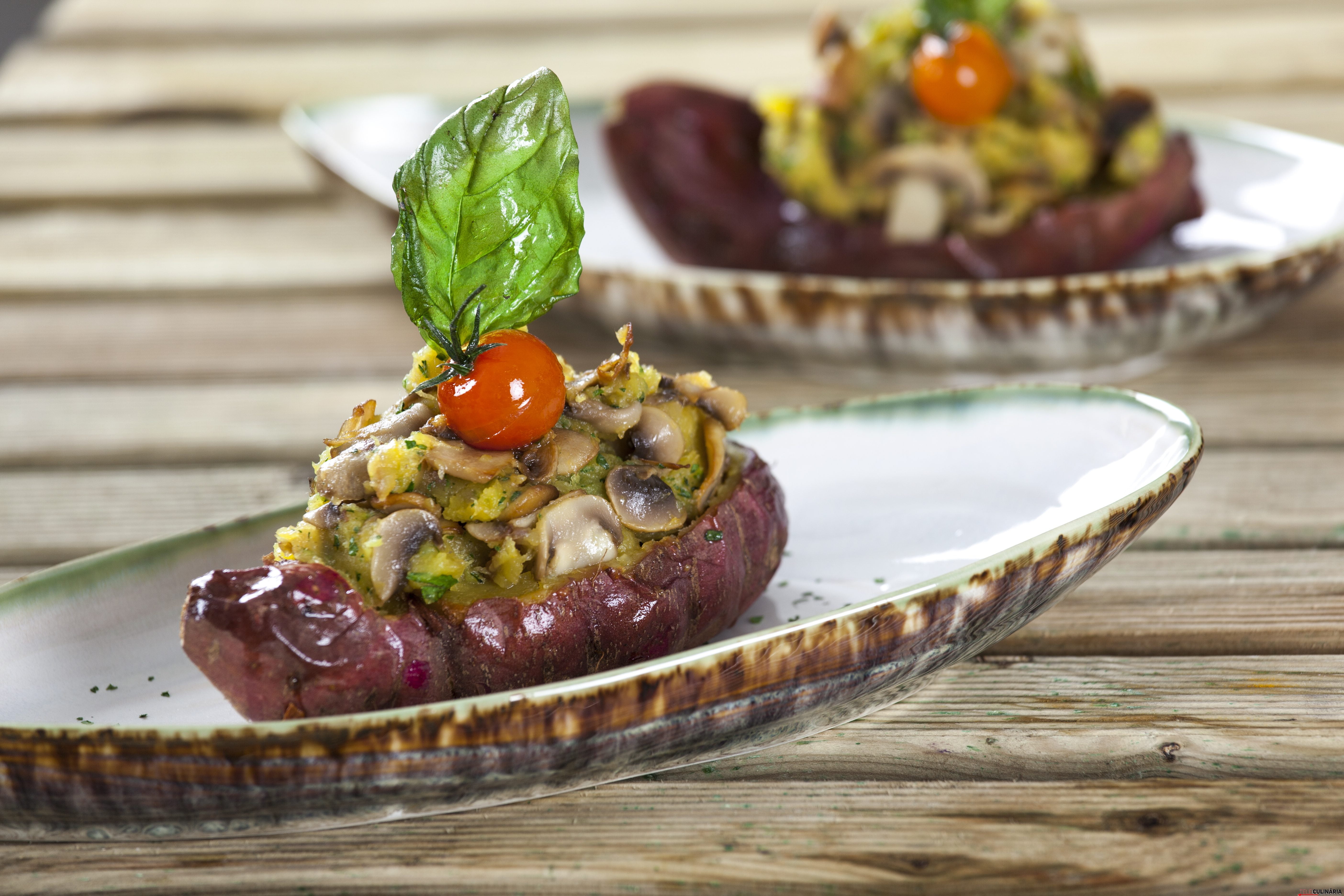 Batata doce recheada