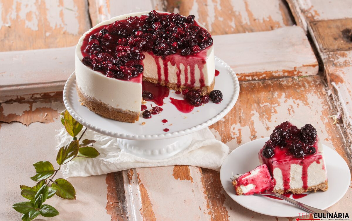 Cheesecake de frutos vermelhos