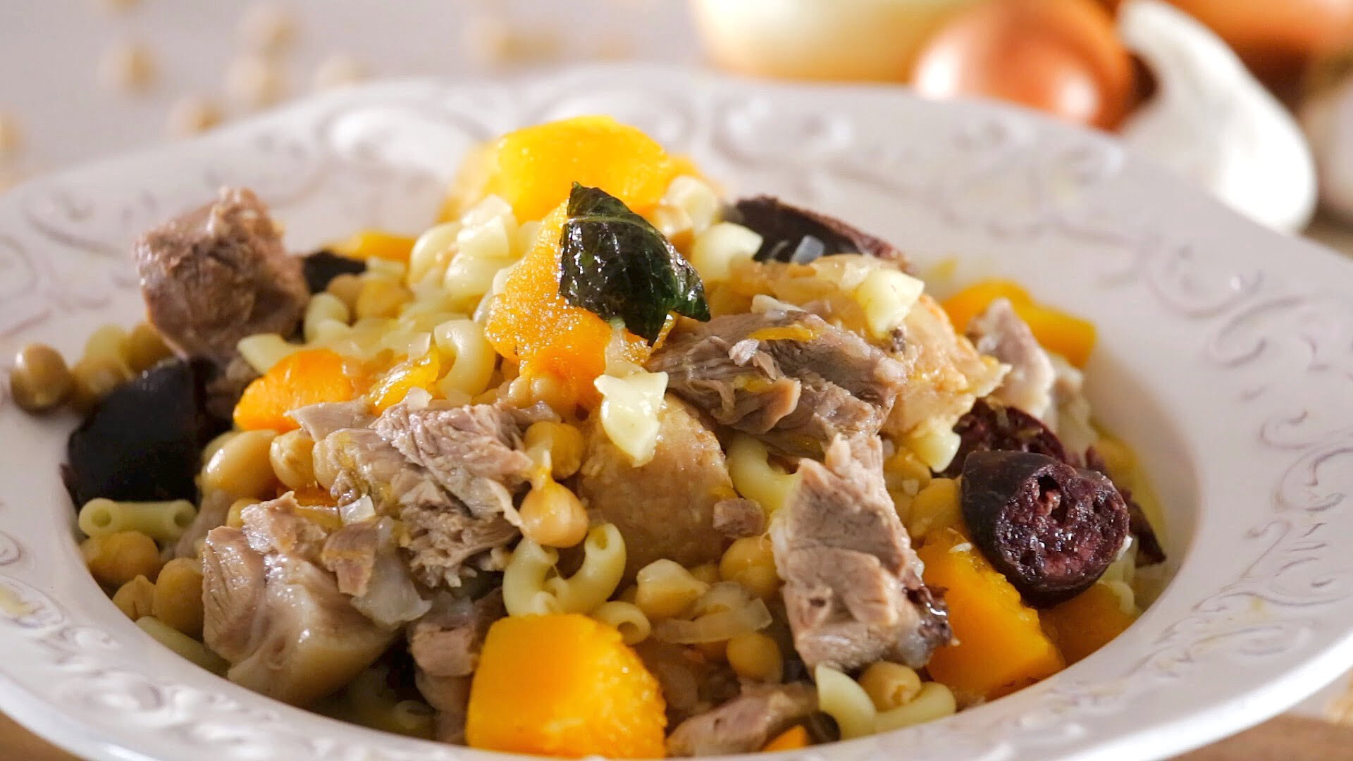 Cozido de grão à alentejana