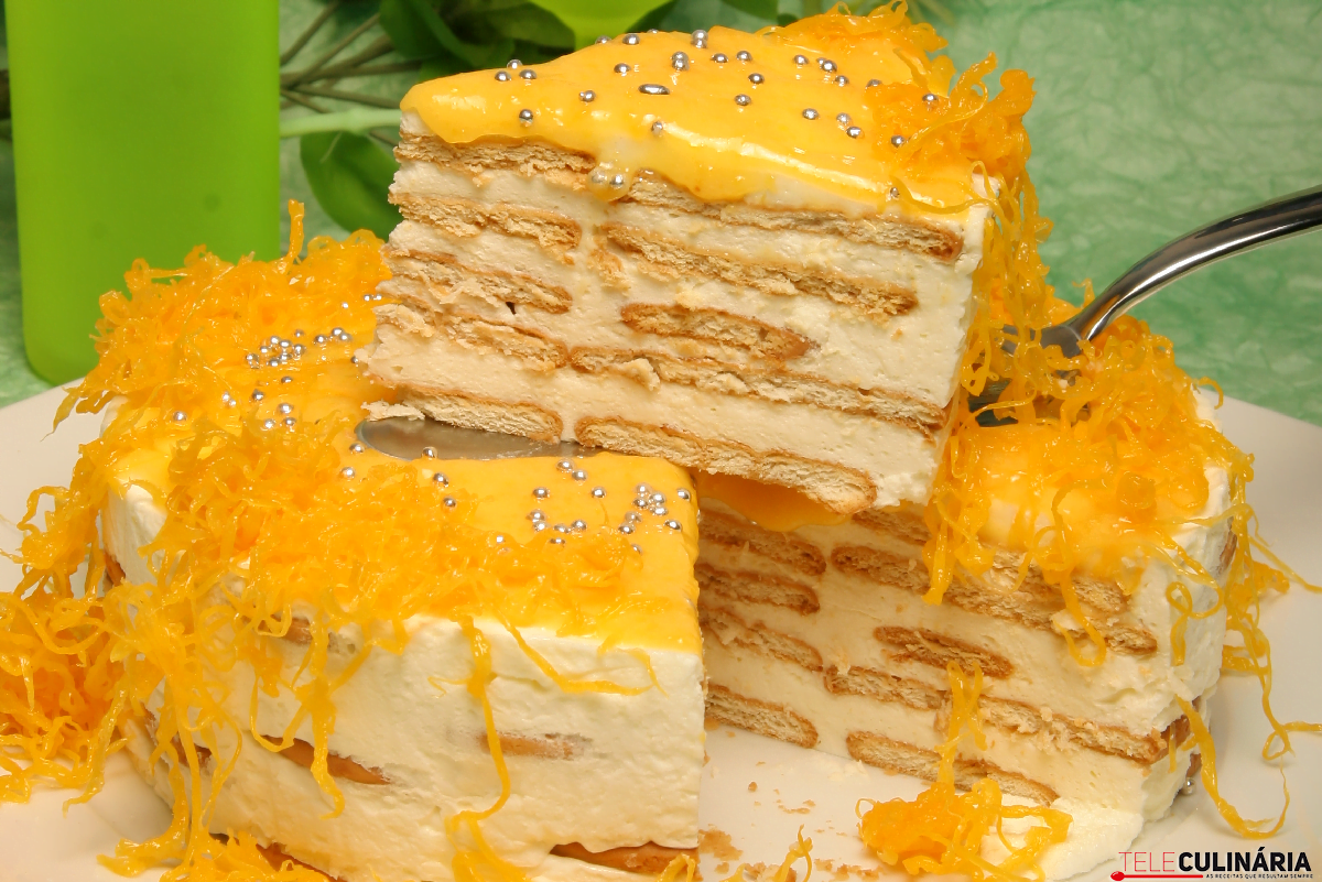 Semifrio de natas e bolacha