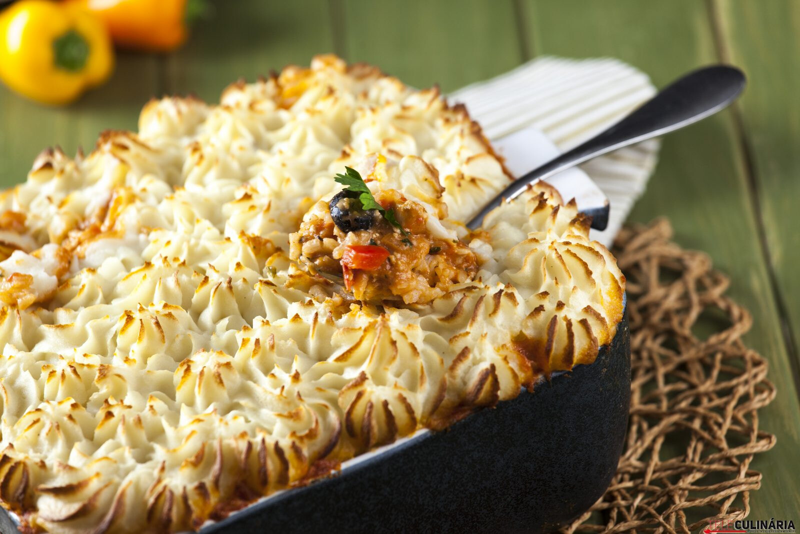 Frango em duas camadas