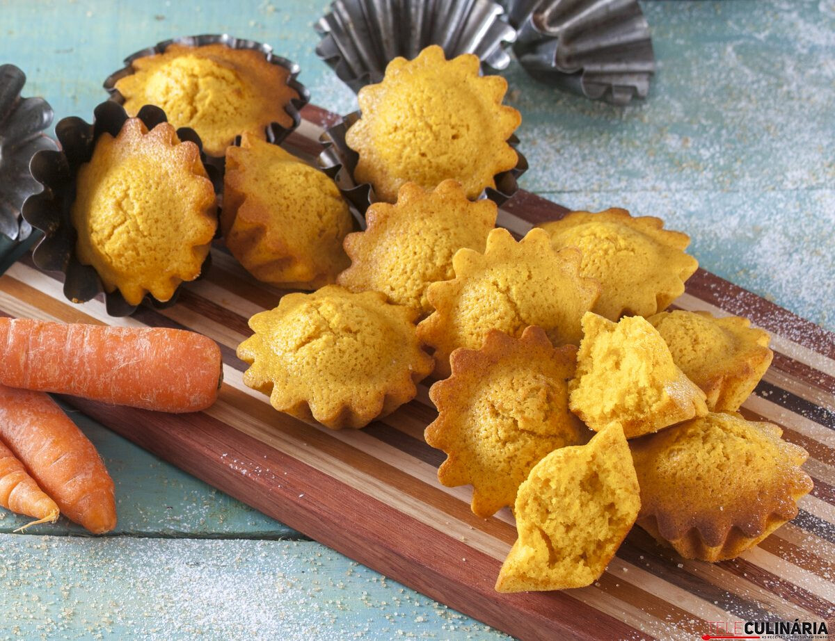 Receita de queques de cenoura