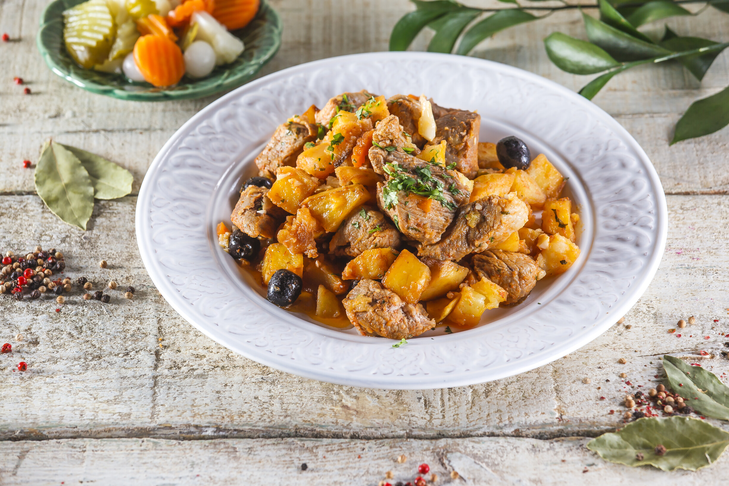 Carne de porco à portuguesa