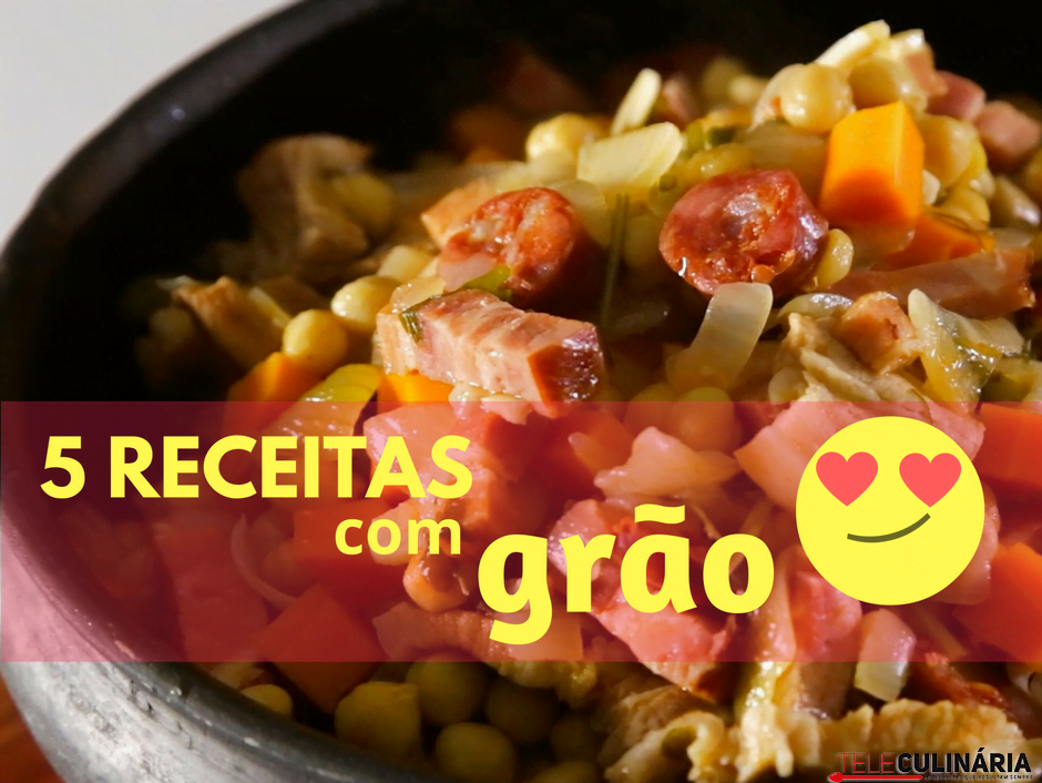 5 receitas com grão