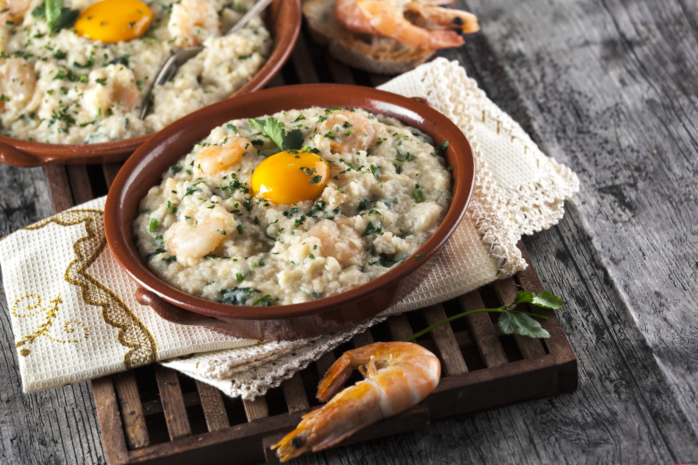 Receita de açorda de camarão