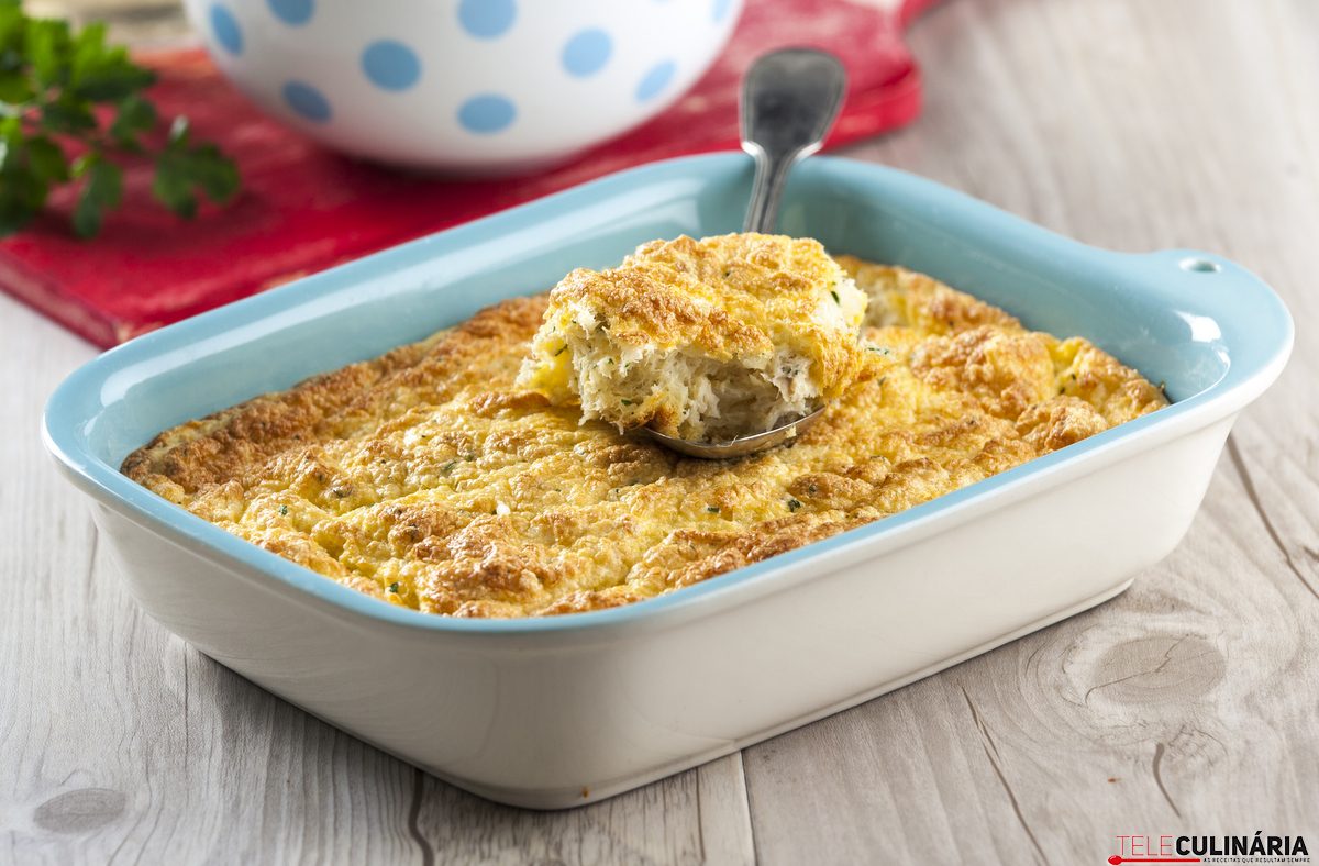 soufflé de peixe em tabuleiro