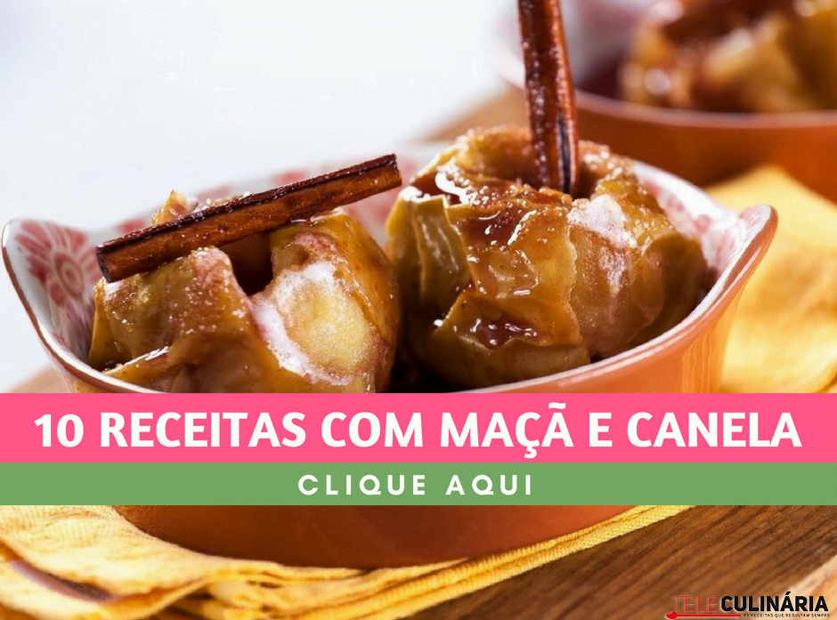10 receitas com maçã e canela