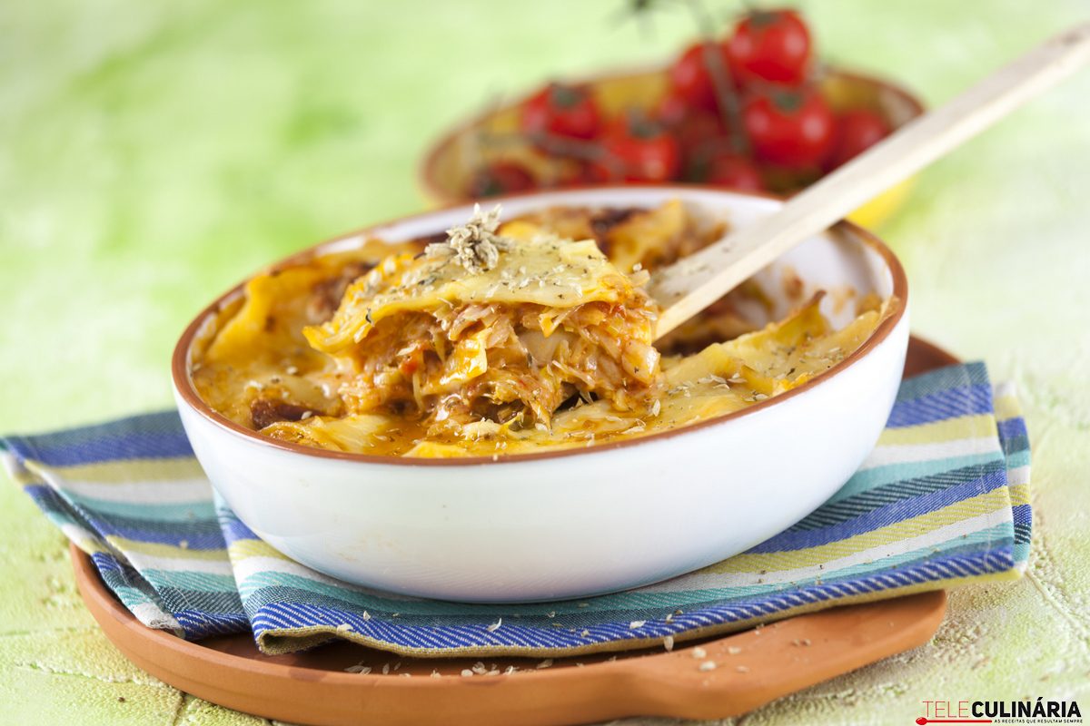 lasanha de bacalhau