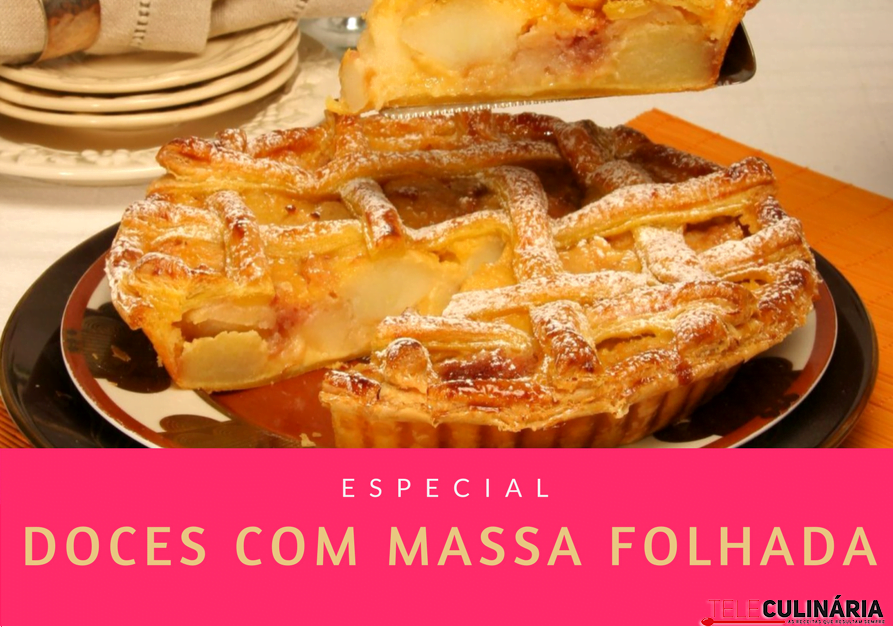 Doces com massa folhada