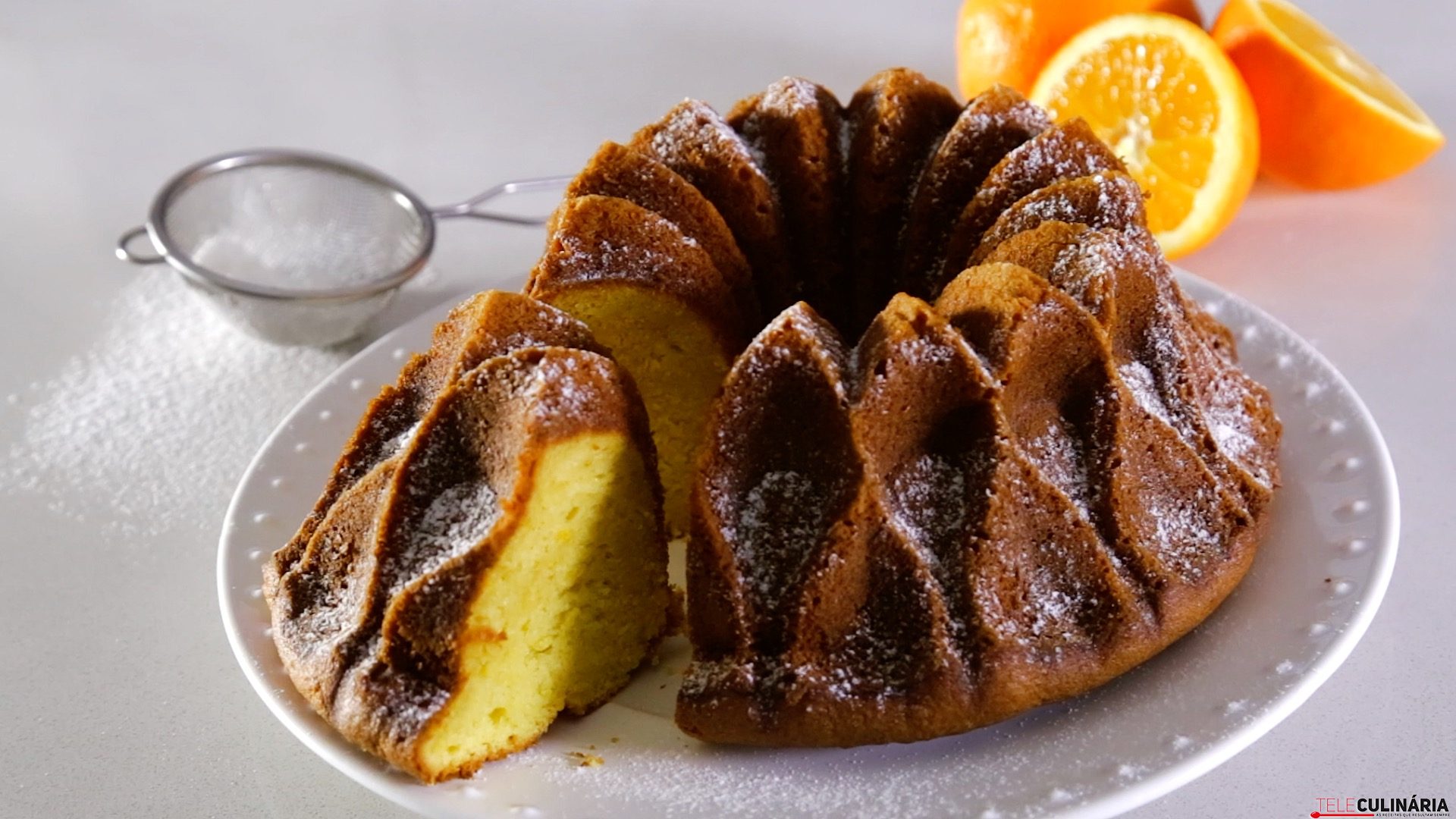 Bolo de iogurte e laranja