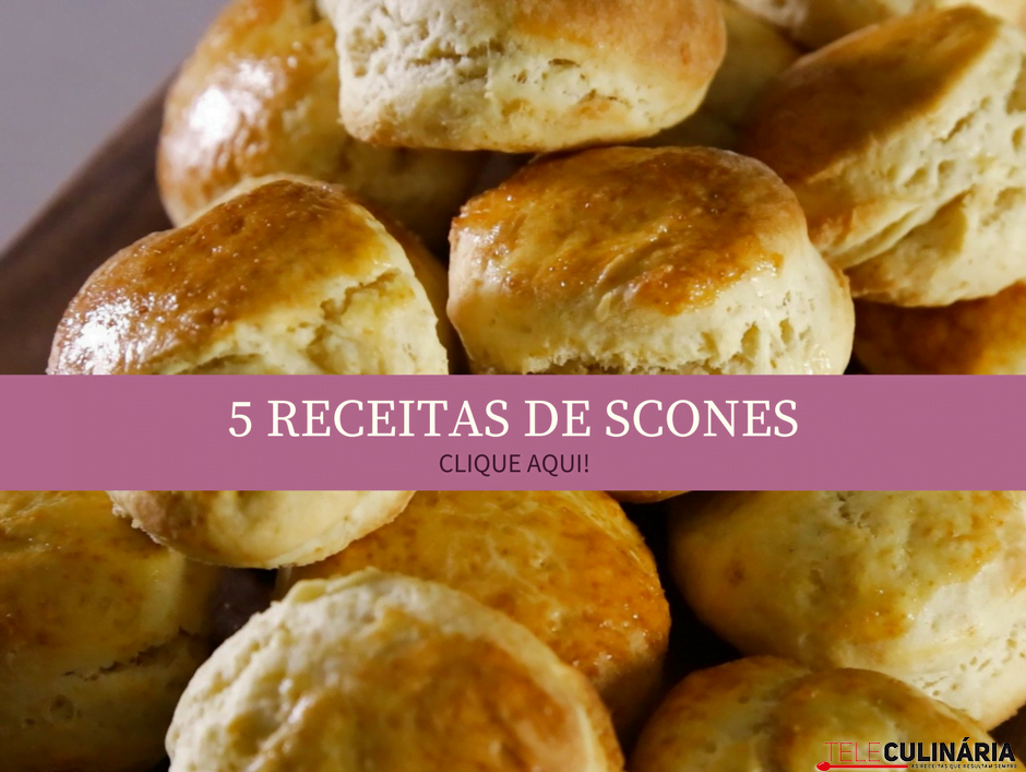 5 receitas de scones