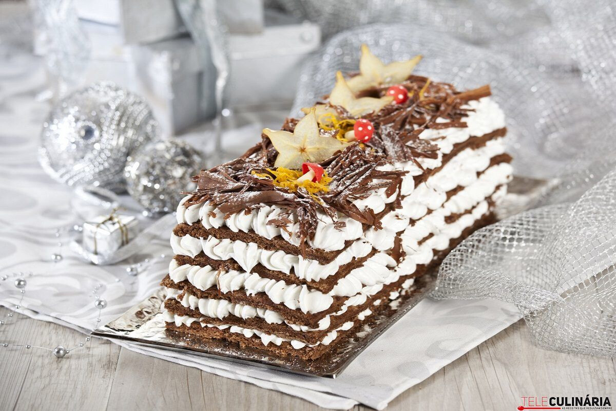 Genoise de chocolate recheada