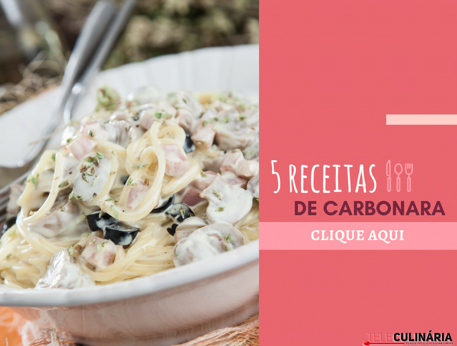 5 receitas de carbonara