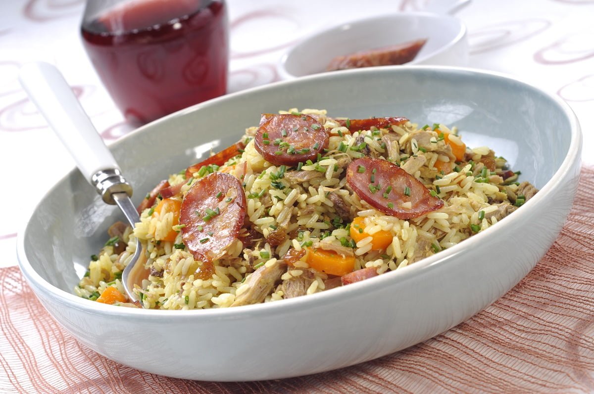 Arroz de pato solto