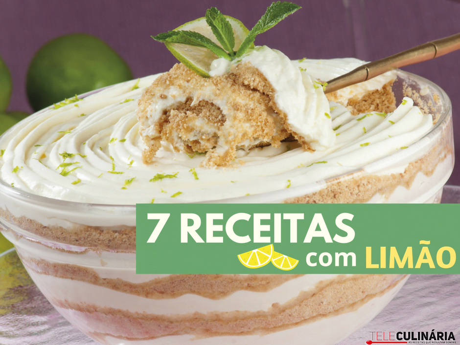 7 receitas com limão