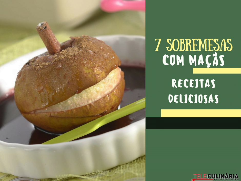 7 sobremesas com maçã