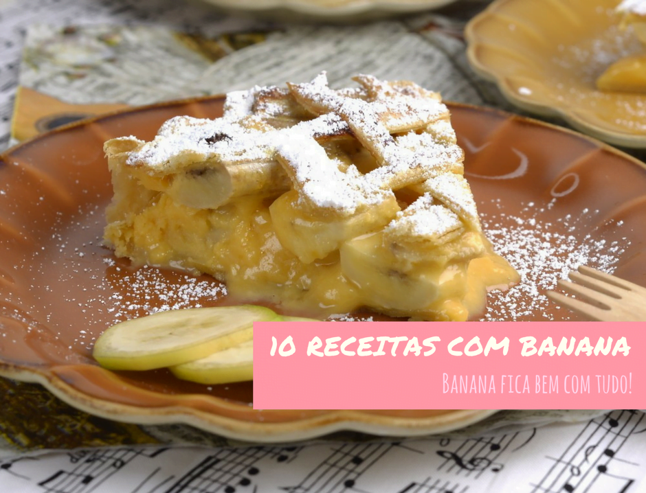 10 receitas com banana