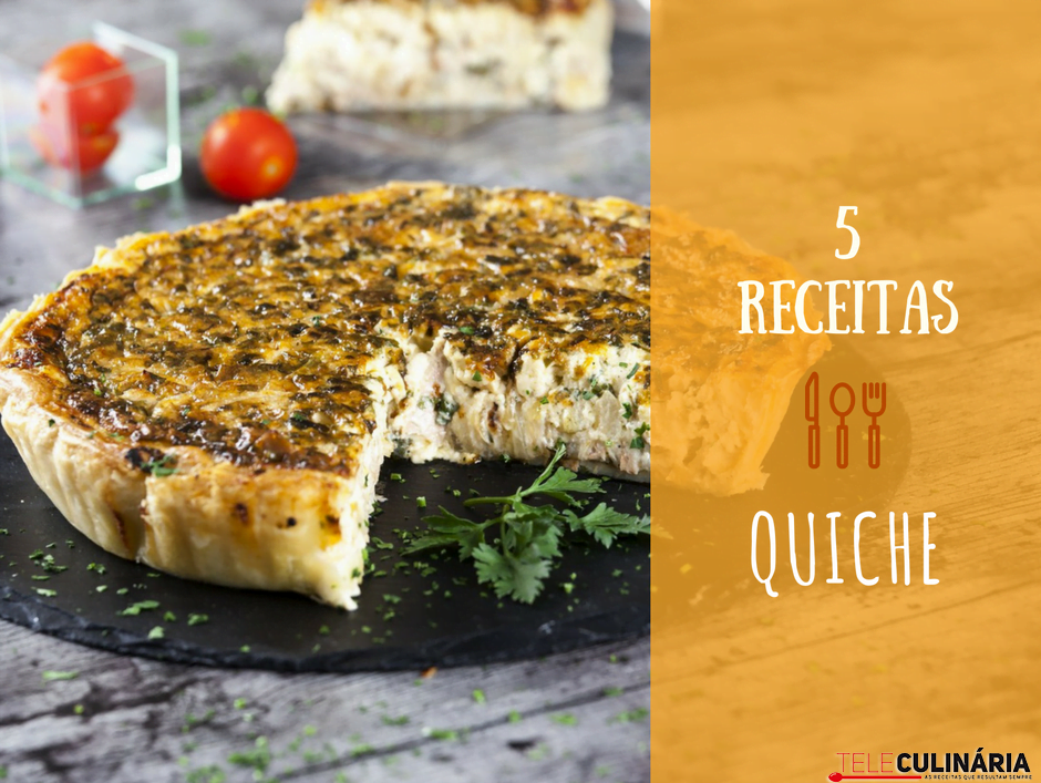 5 receitas de quiche