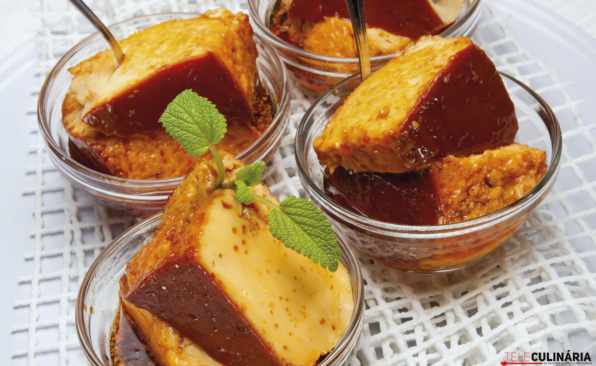 pudim flan tradicional