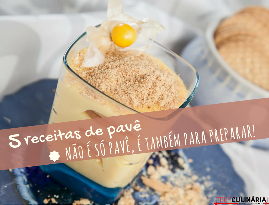 5 receitas de pavê