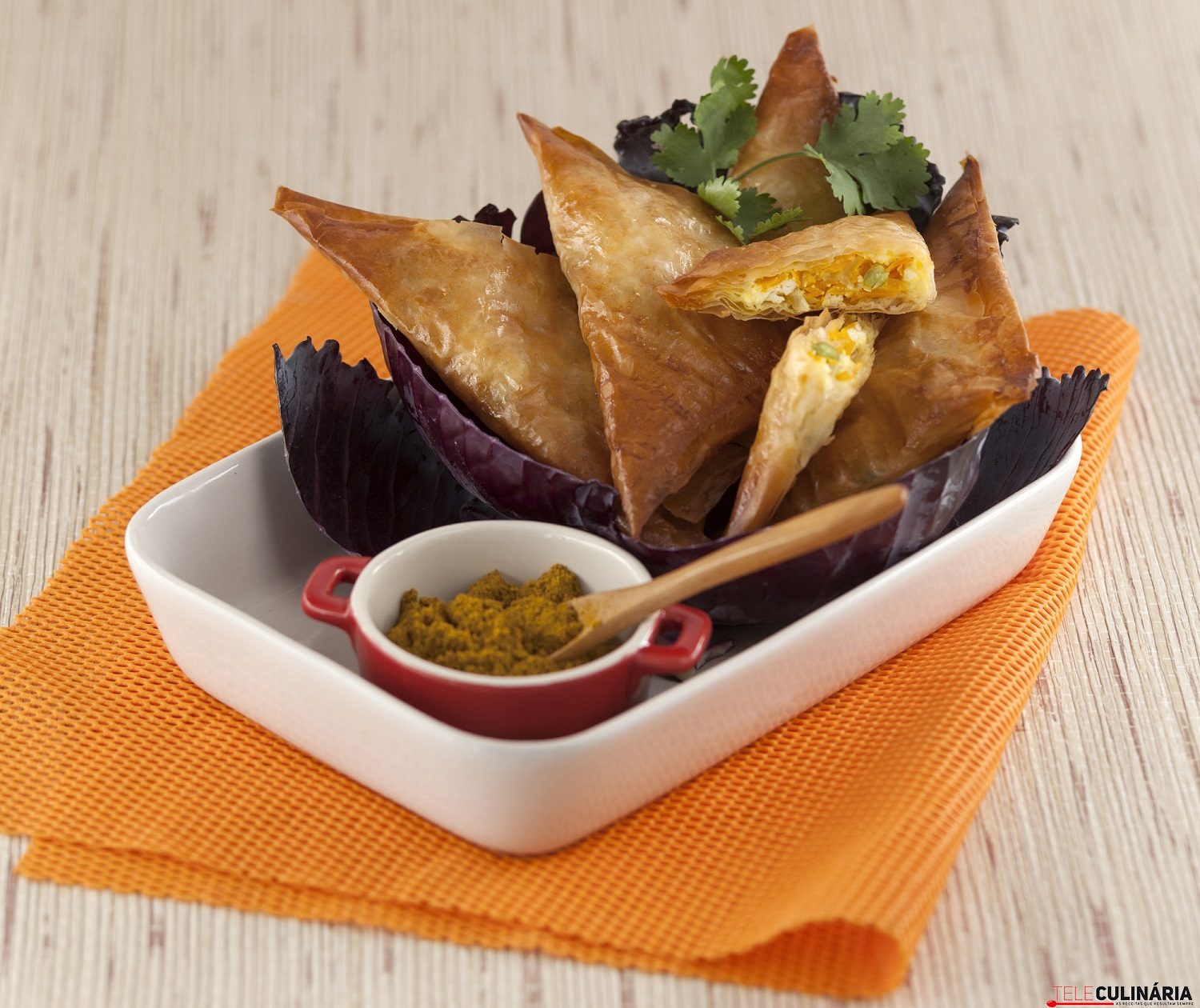 Chamuças de vegetais