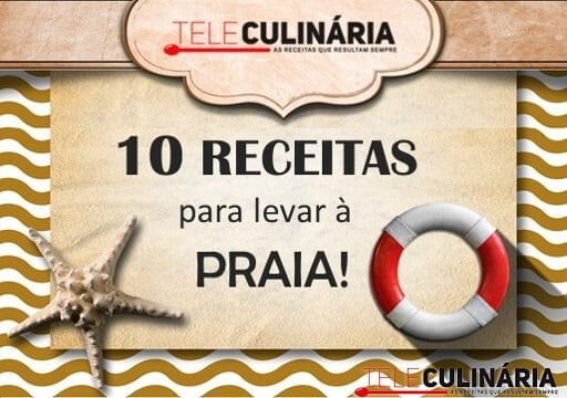10 receitas para levar à praia