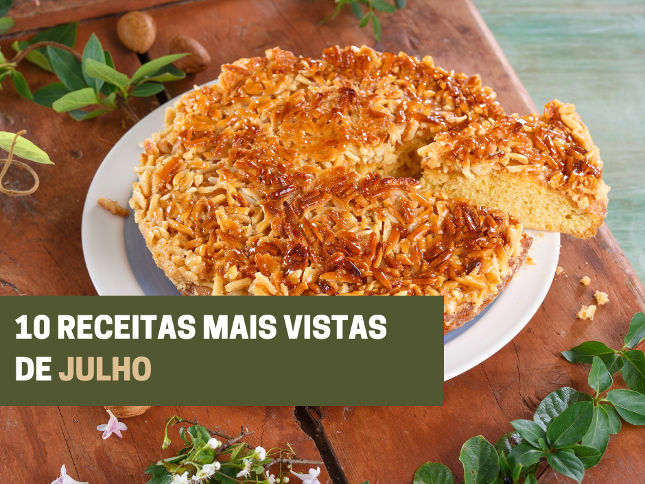 10 receitas mais vistas de Julho