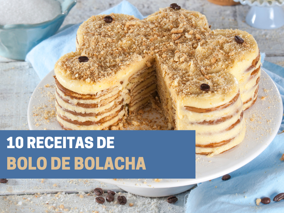 10 receitas de bolo de bolacha