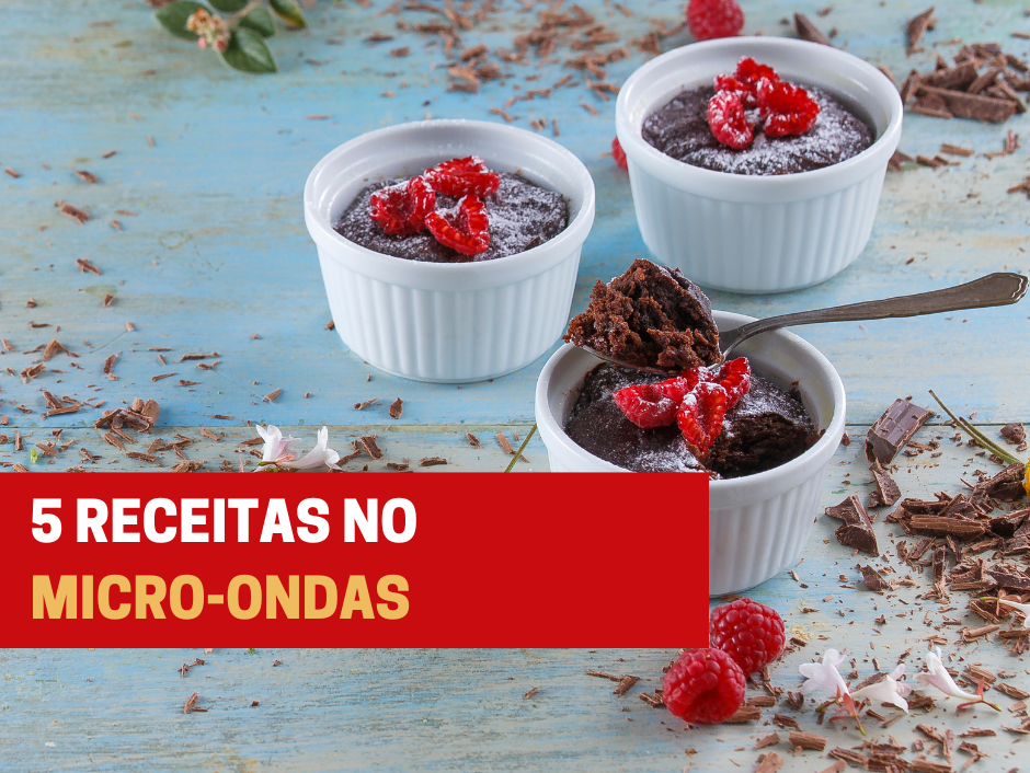 5 receitas no micro-ondas