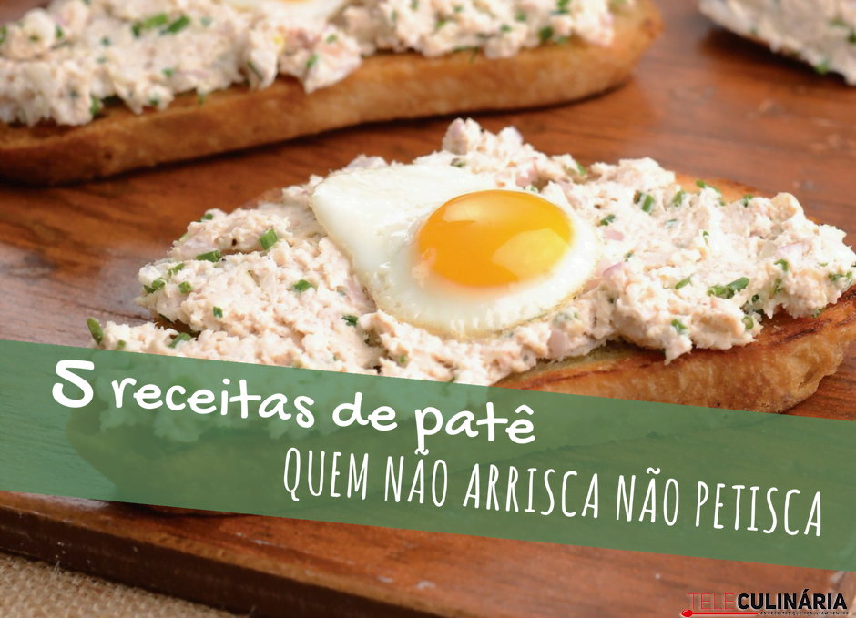 5 receitas de patê