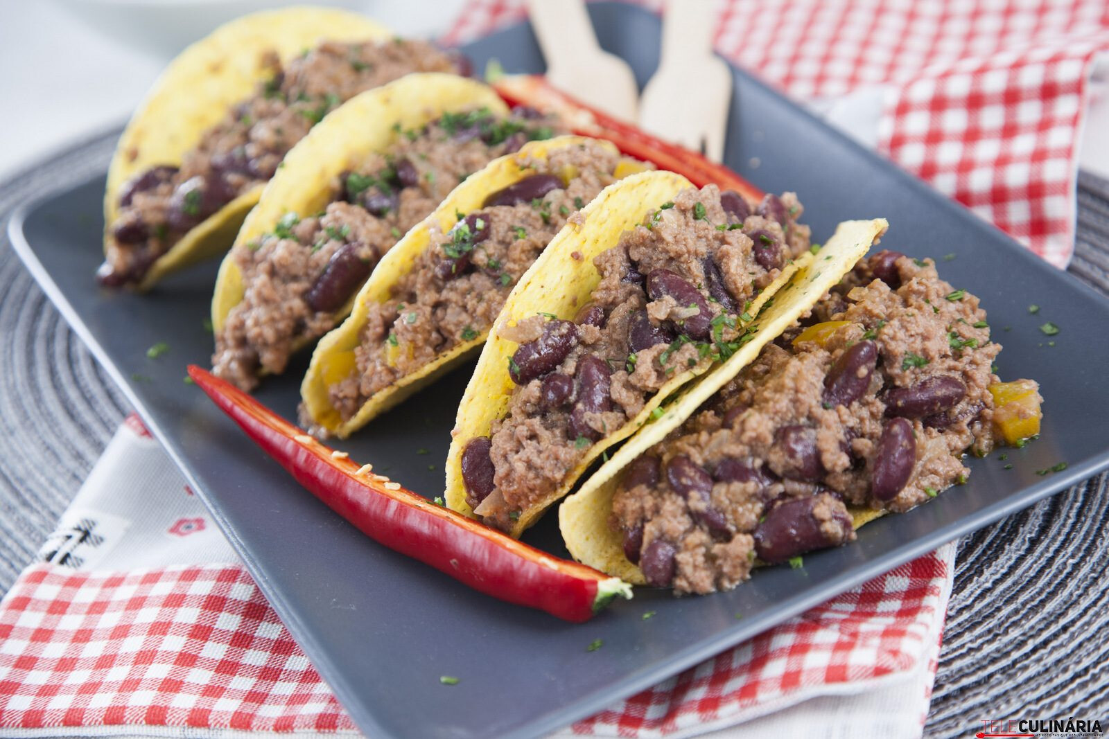 Tacos de chili à mexicana