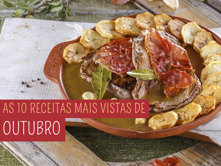 As 10 receitas mais vistas de Outubro