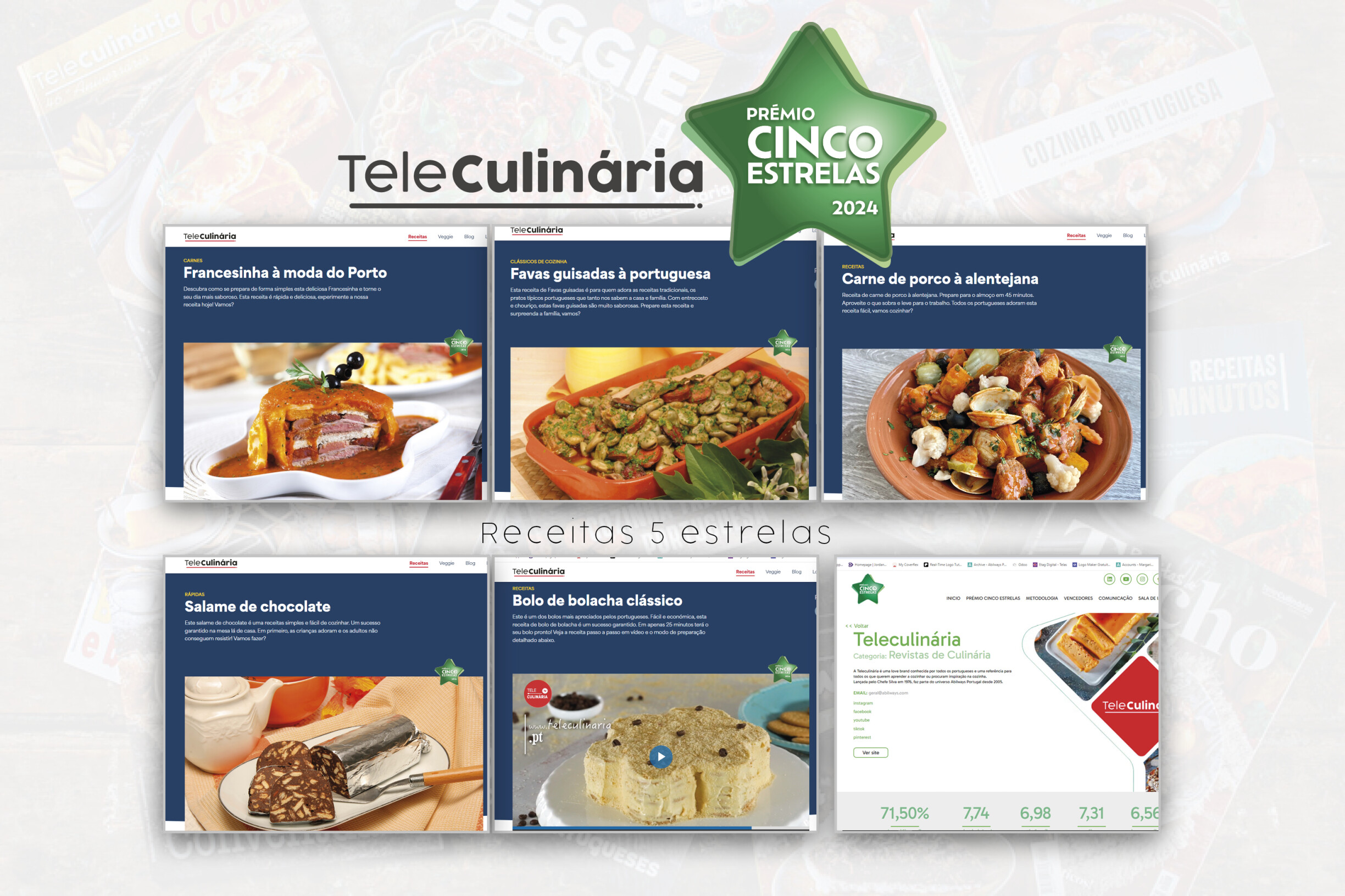 TeleCulinária ganha o prémio 5 estrelas