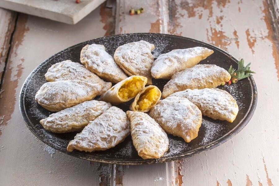 Azevias de gila com aguardente