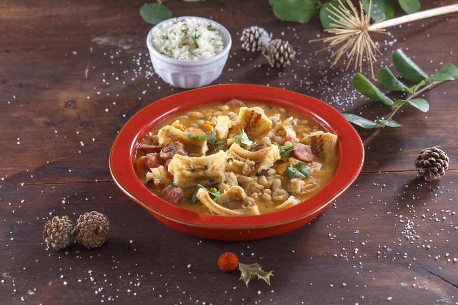 Feijoada de litão à moda de Olhão