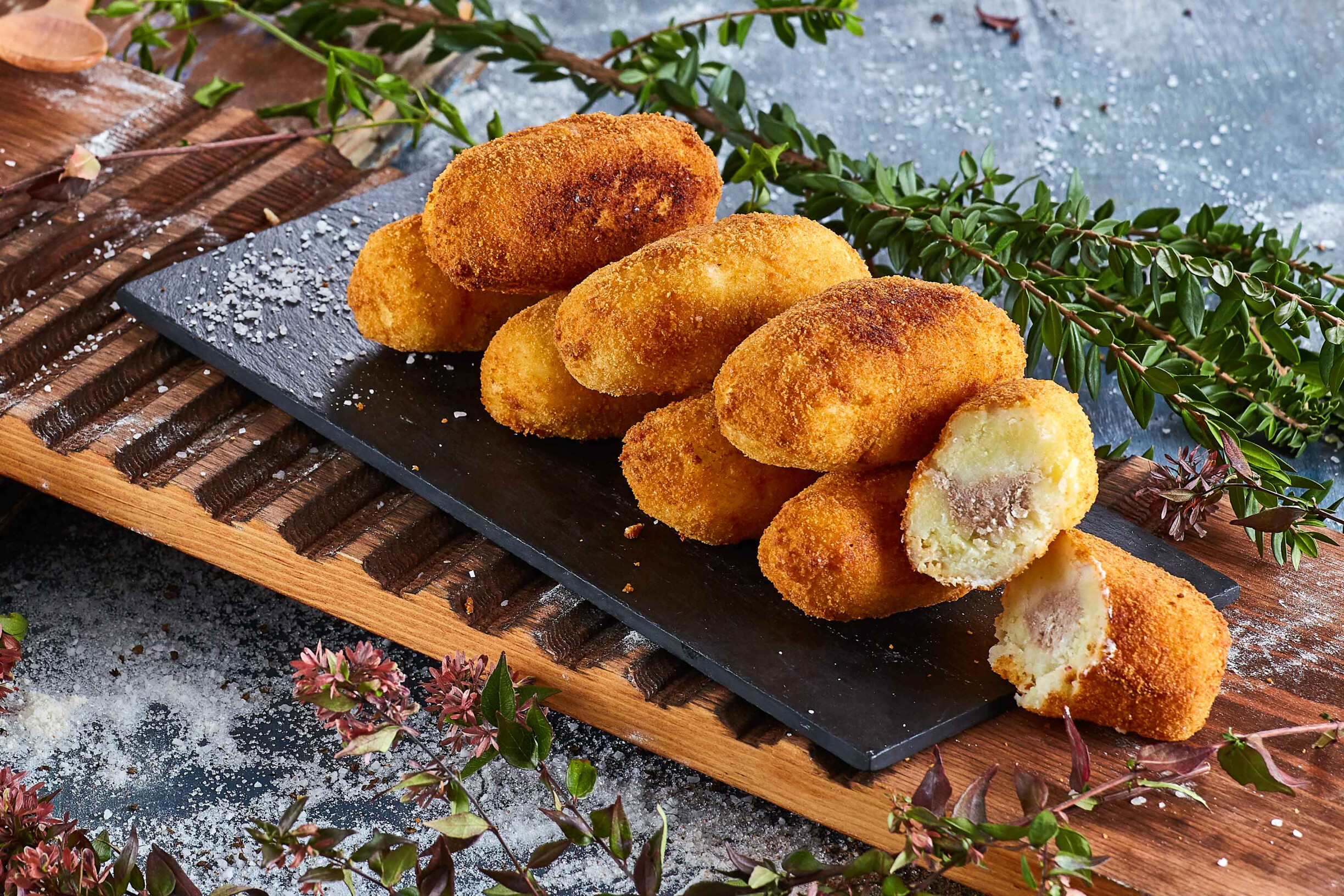 Croquetes de carne e batata