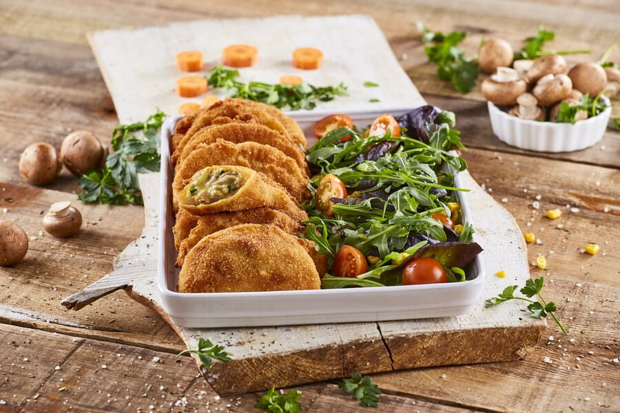 Rissóis de cogumelos