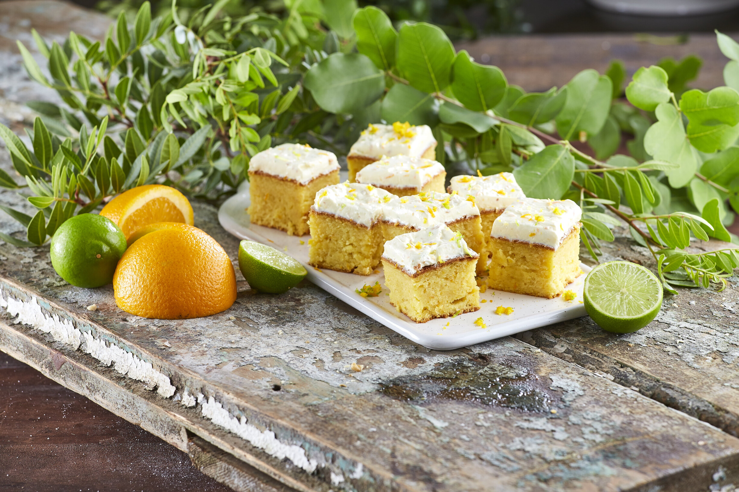 Bolo com creme de citrinos