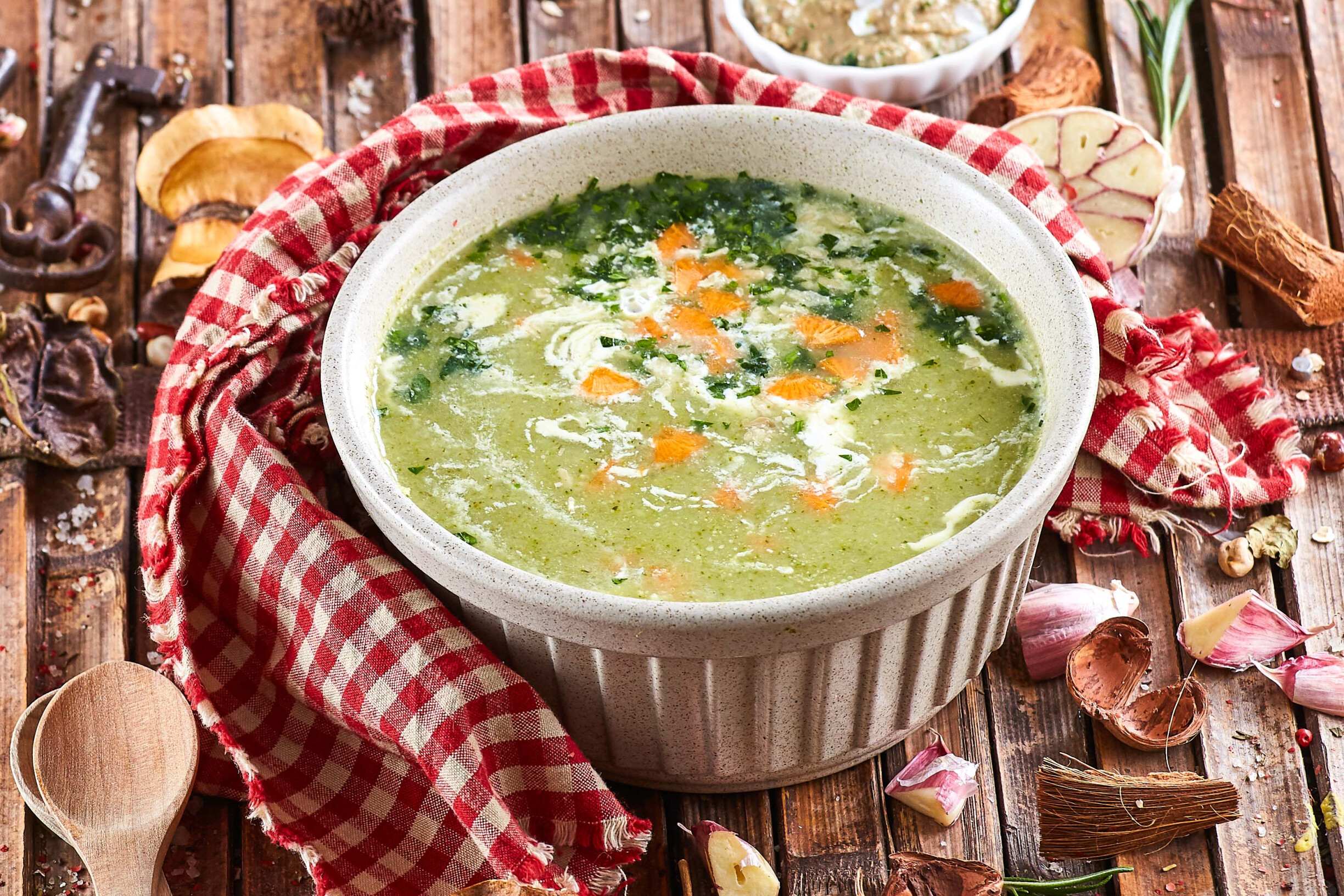 Creme de brócolos com cenoura