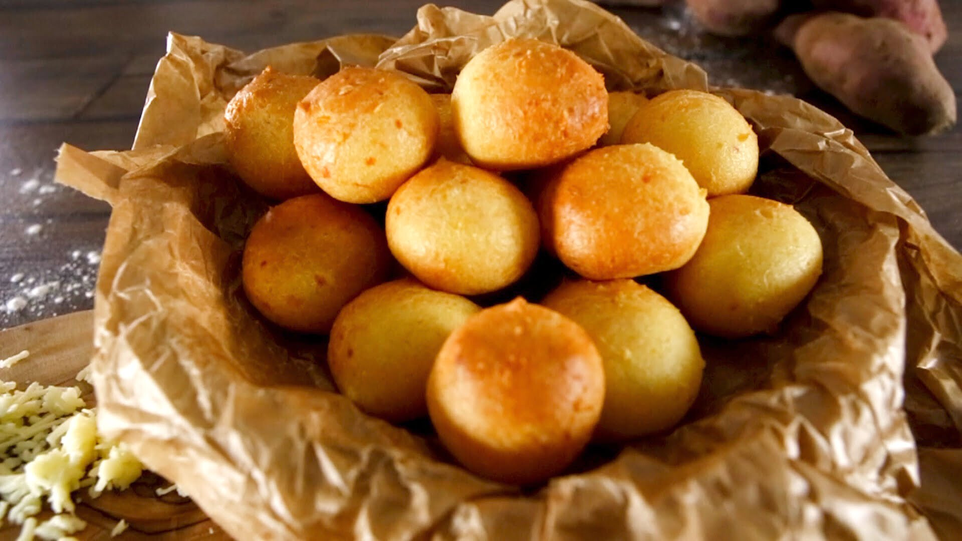 Pão de queijo com batata-doce