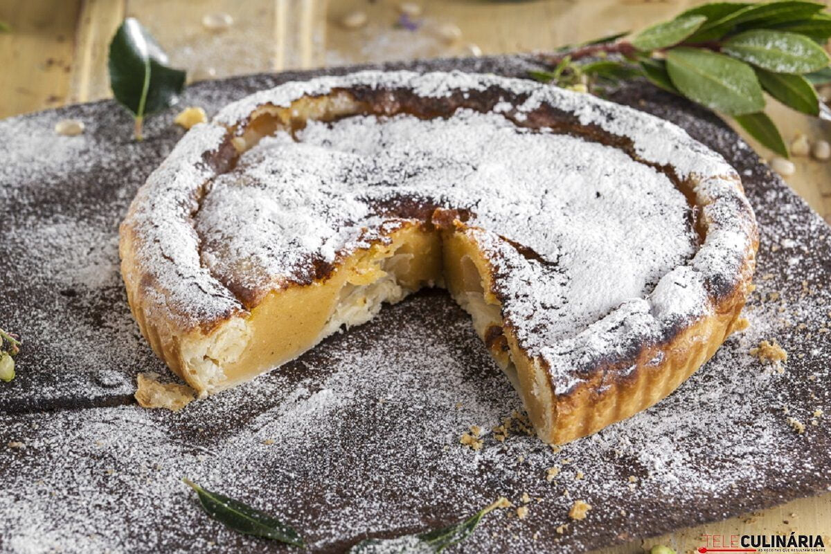 Tarte de feijão - receita fácil