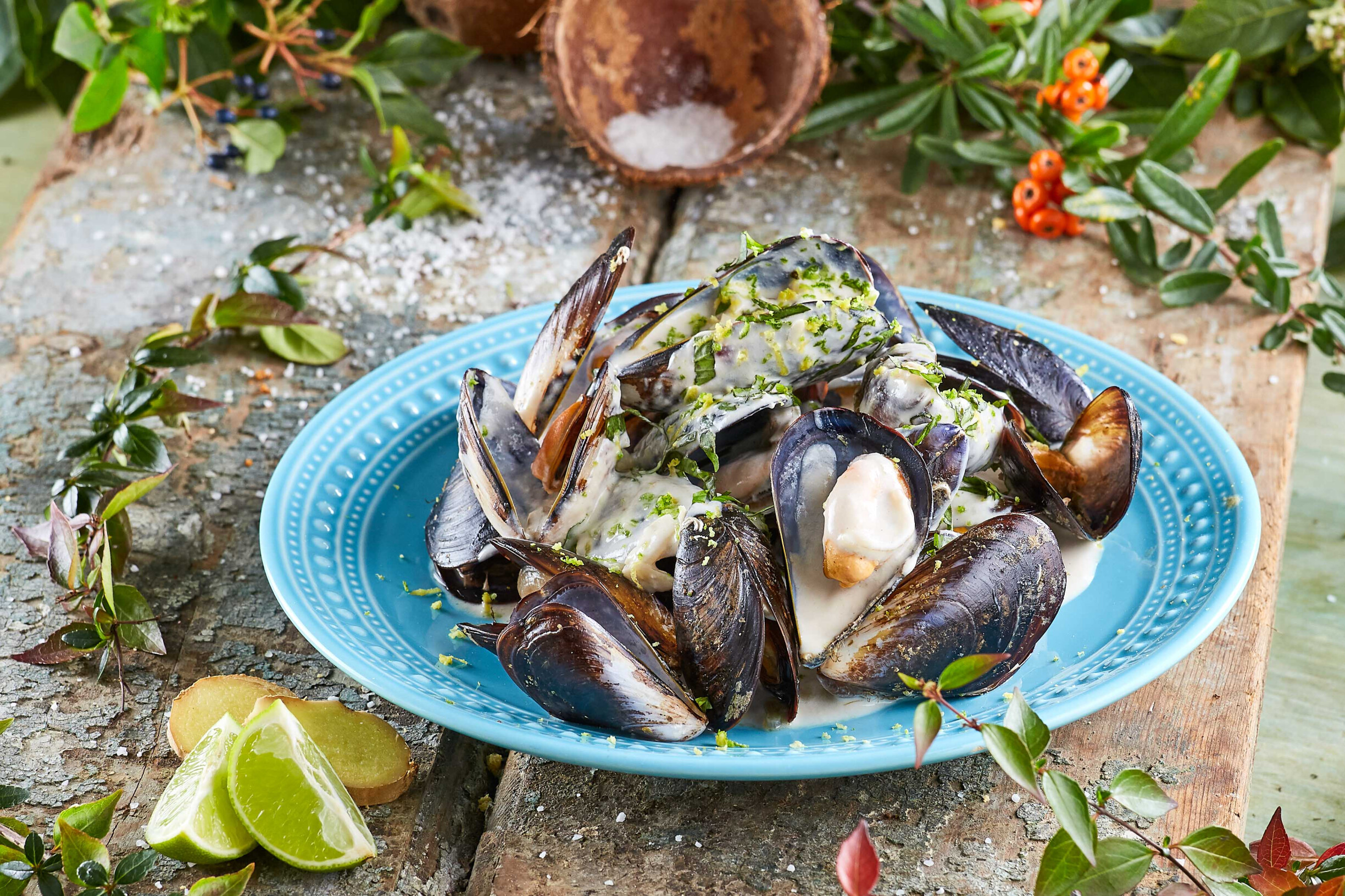 Mexilhões à tailandesa