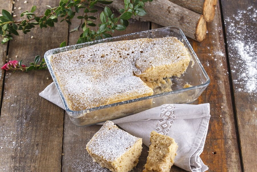 Bolo de banana no micro-ondas