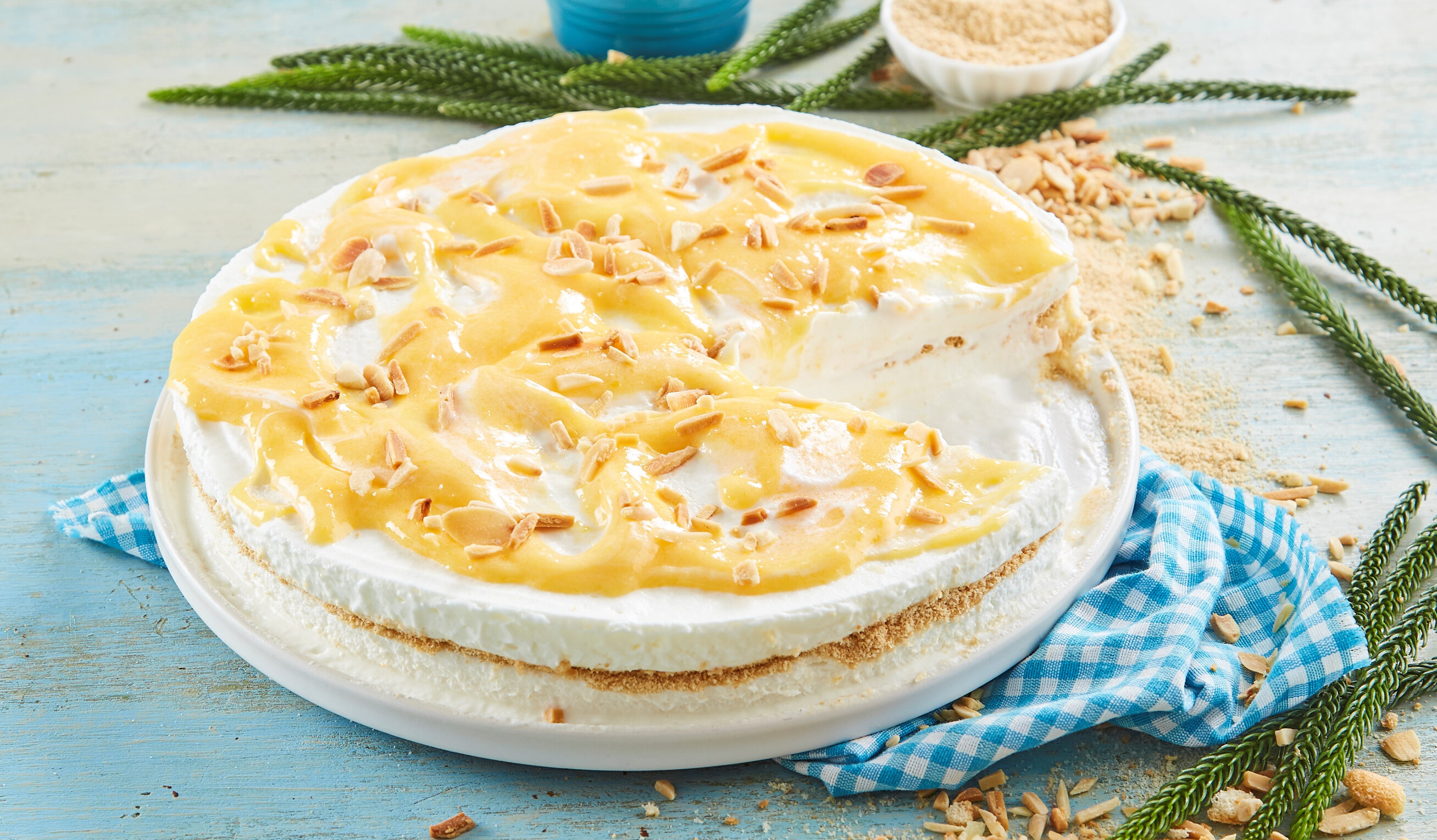 Semifrio de nata e bolacha